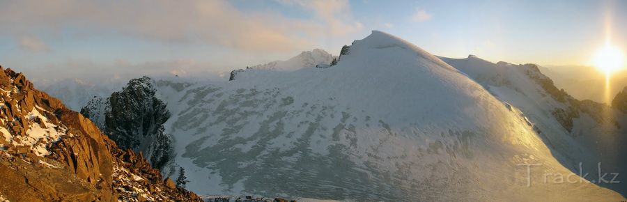 Karlytau peak - located near the peak of Komsomol